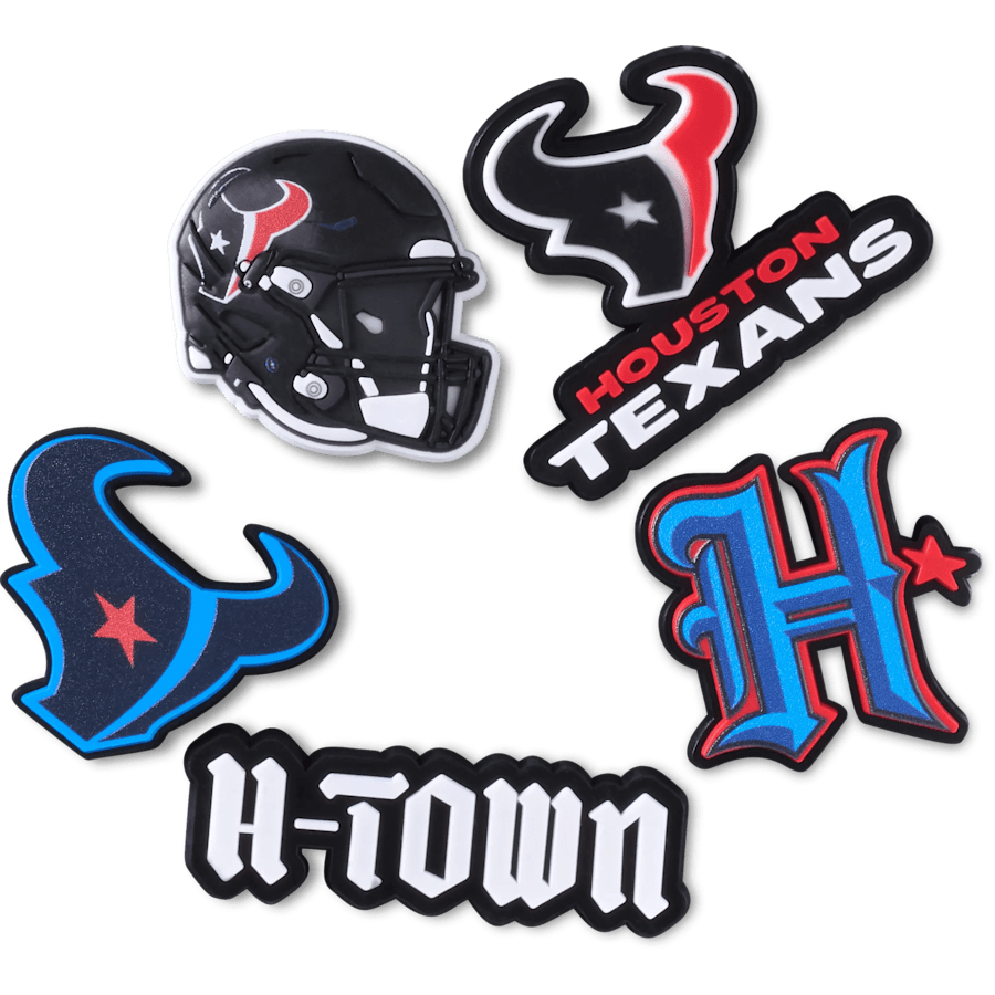 Crocs on sale | NFL Houston Texans 5 Pack Jibbitz Shoe Charm