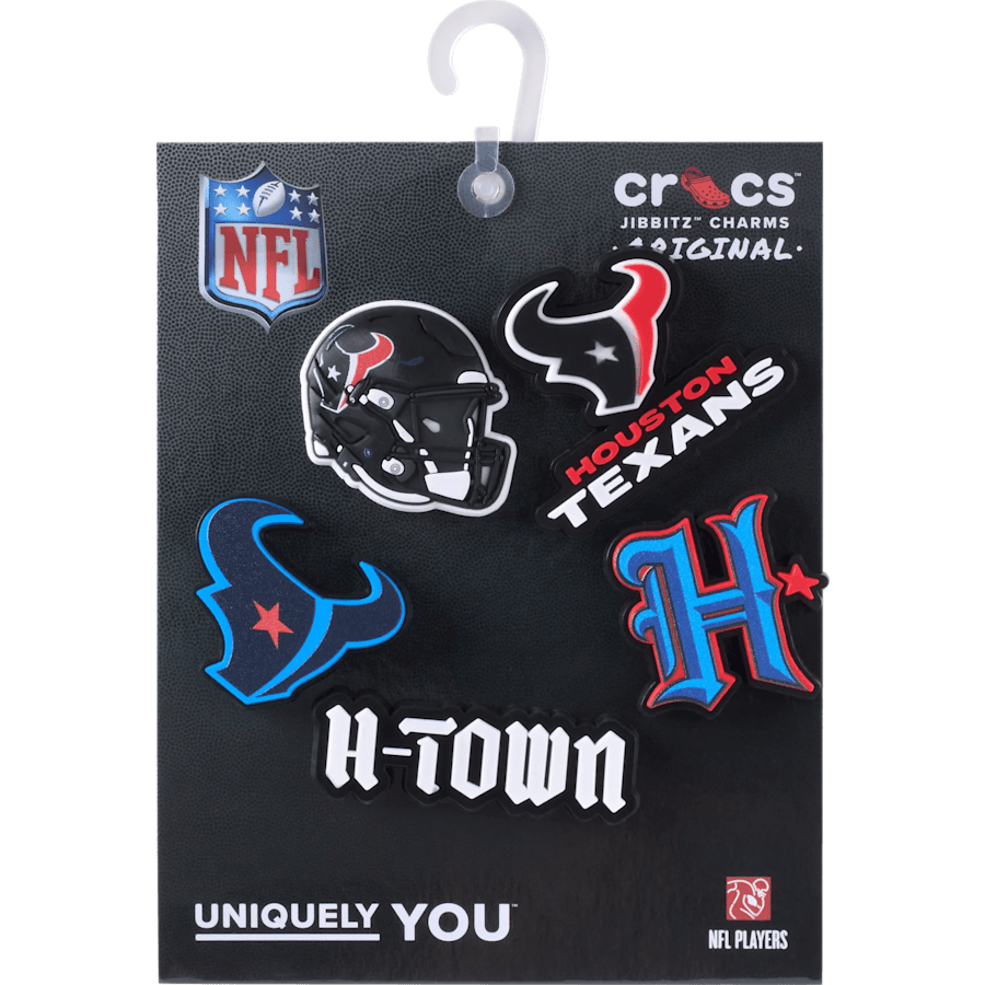 Crocs on sale | NFL Houston Texans 5 Pack Jibbitz Shoe Charm