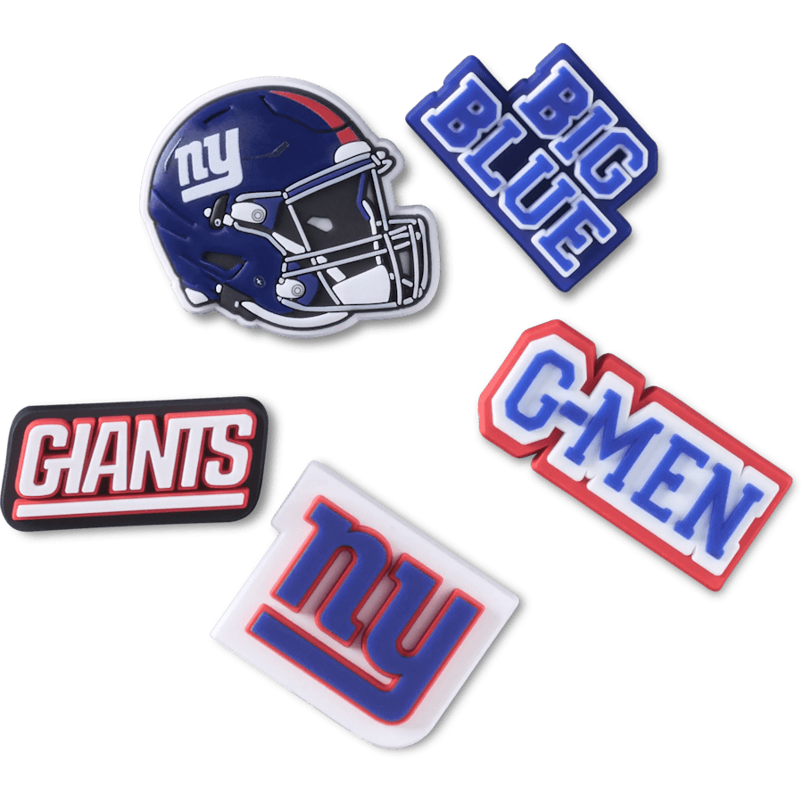 Crocs us | NFL New York Giants 5 Pack Jibbitz Shoe Charm