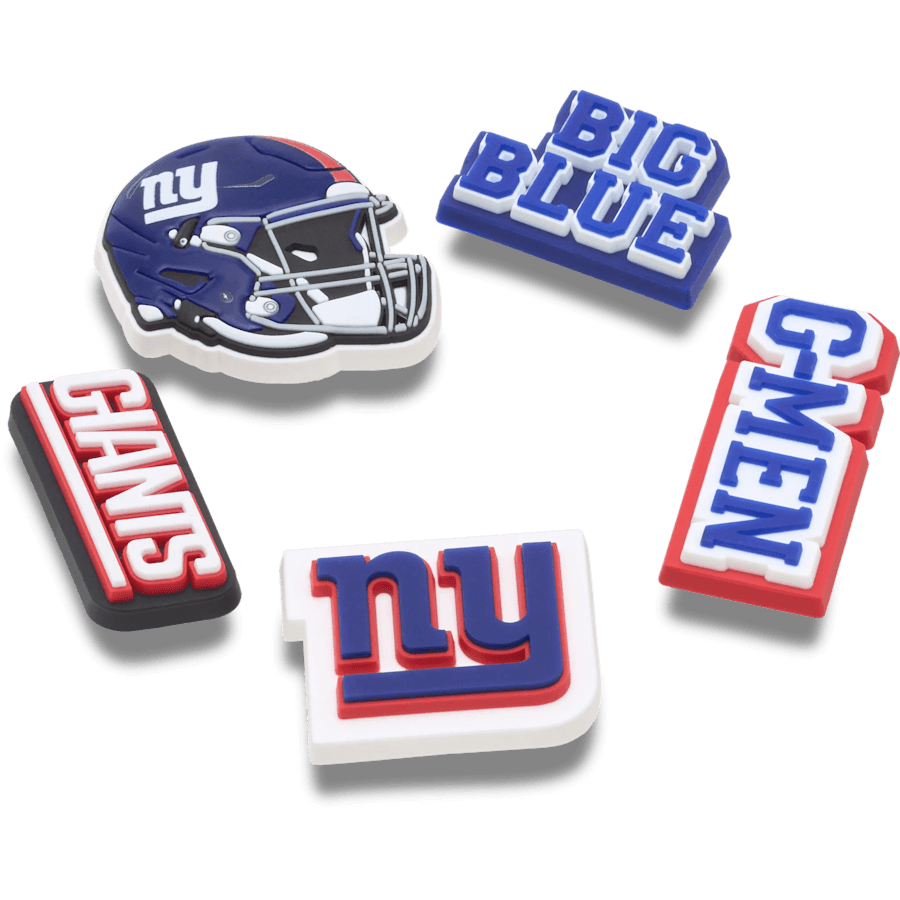 Crocs us | NFL New York Giants 5 Pack Jibbitz Shoe Charm