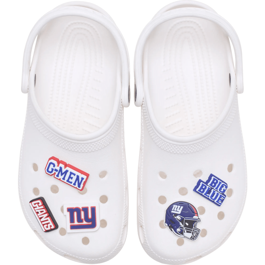 Crocs us | NFL New York Giants 5 Pack Jibbitz Shoe Charm