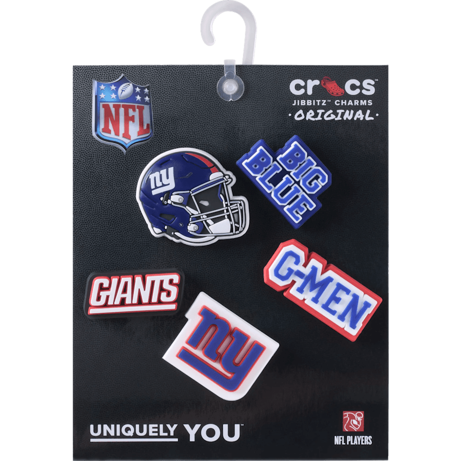 Crocs us | NFL New York Giants 5 Pack Jibbitz Shoe Charm