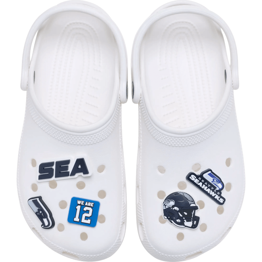 Crocs on sale | NFL Seattle Seahawks 5 Pack Jibbitz Shoe Charm