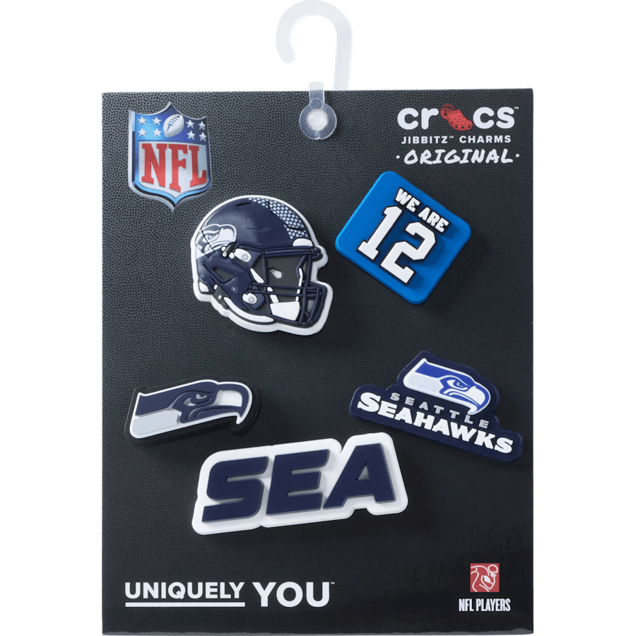 Crocs on sale | NFL Seattle Seahawks 5 Pack Jibbitz Shoe Charm
