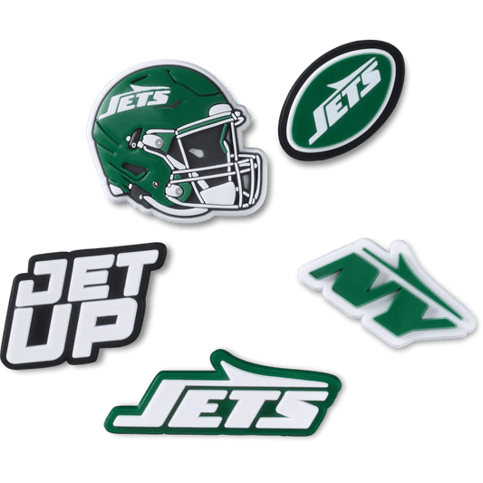 Crocs sale | NFL New York Jets 5 Pack Jibbitz Shoe Charm