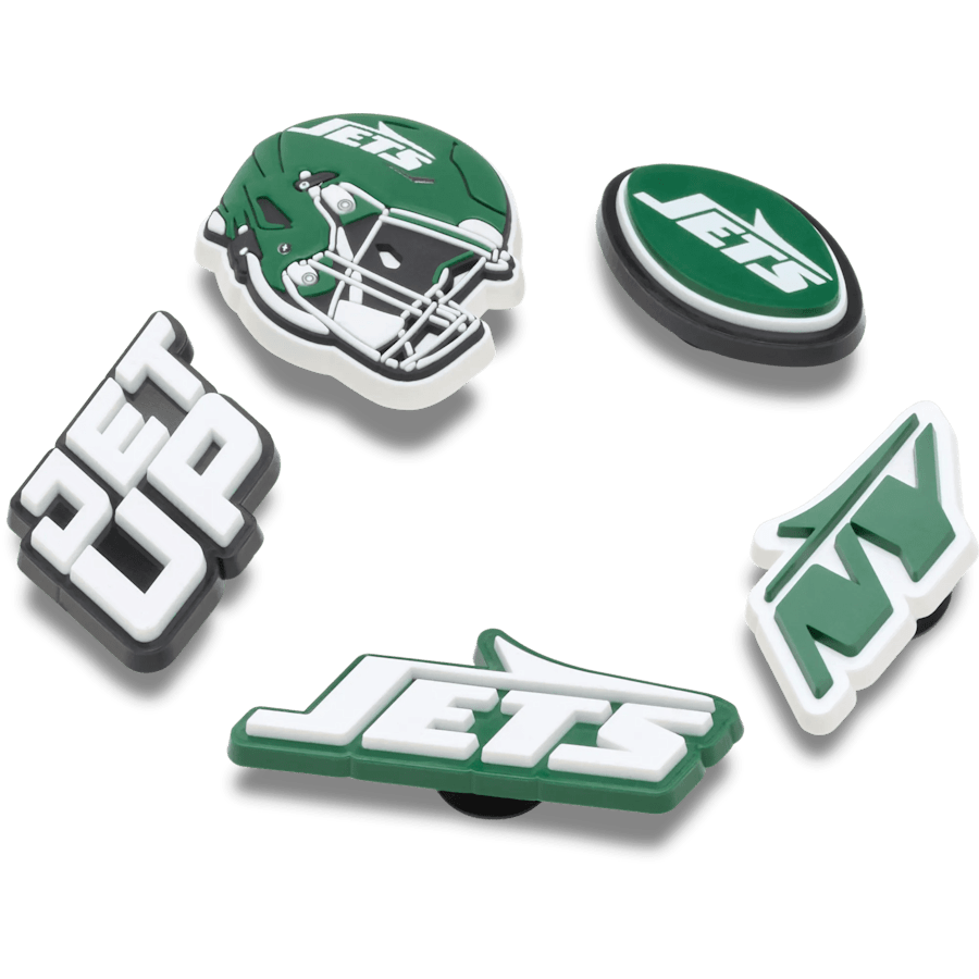 Crocs sale | NFL New York Jets 5 Pack Jibbitz Shoe Charm