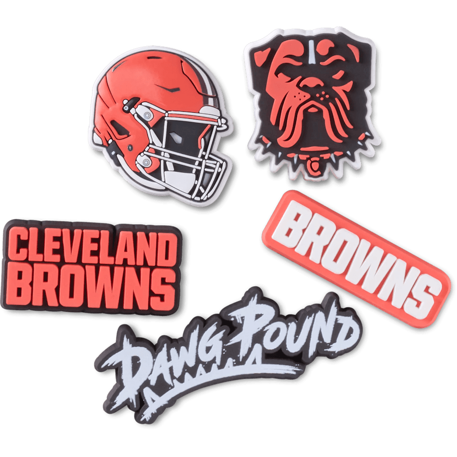 Crocs | NFL Cleveland Browns 5 Pack Jibbitz Shoe Charm