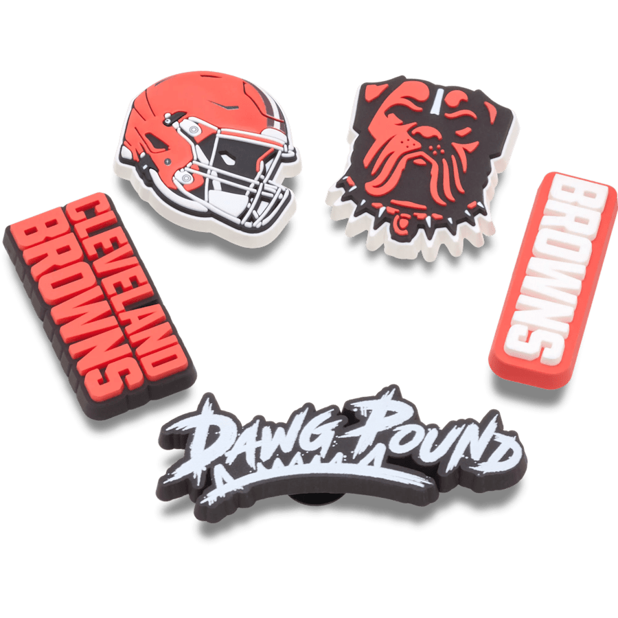 Crocs | NFL Cleveland Browns 5 Pack Jibbitz Shoe Charm
