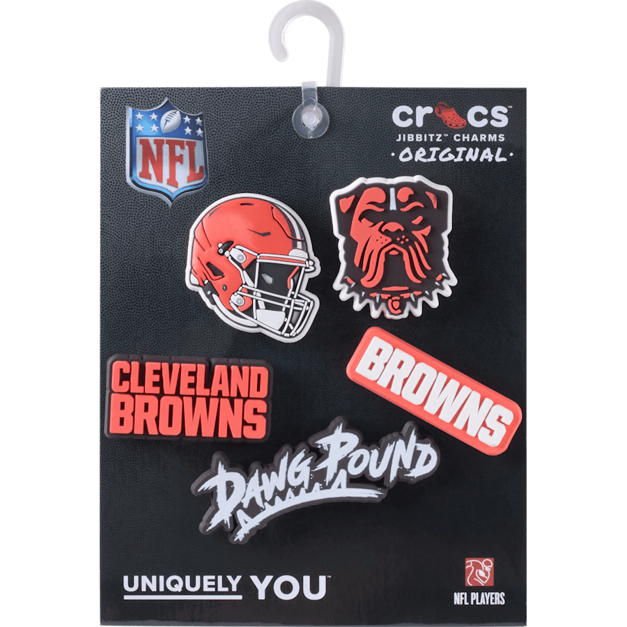 Crocs | NFL Cleveland Browns 5 Pack Jibbitz Shoe Charm