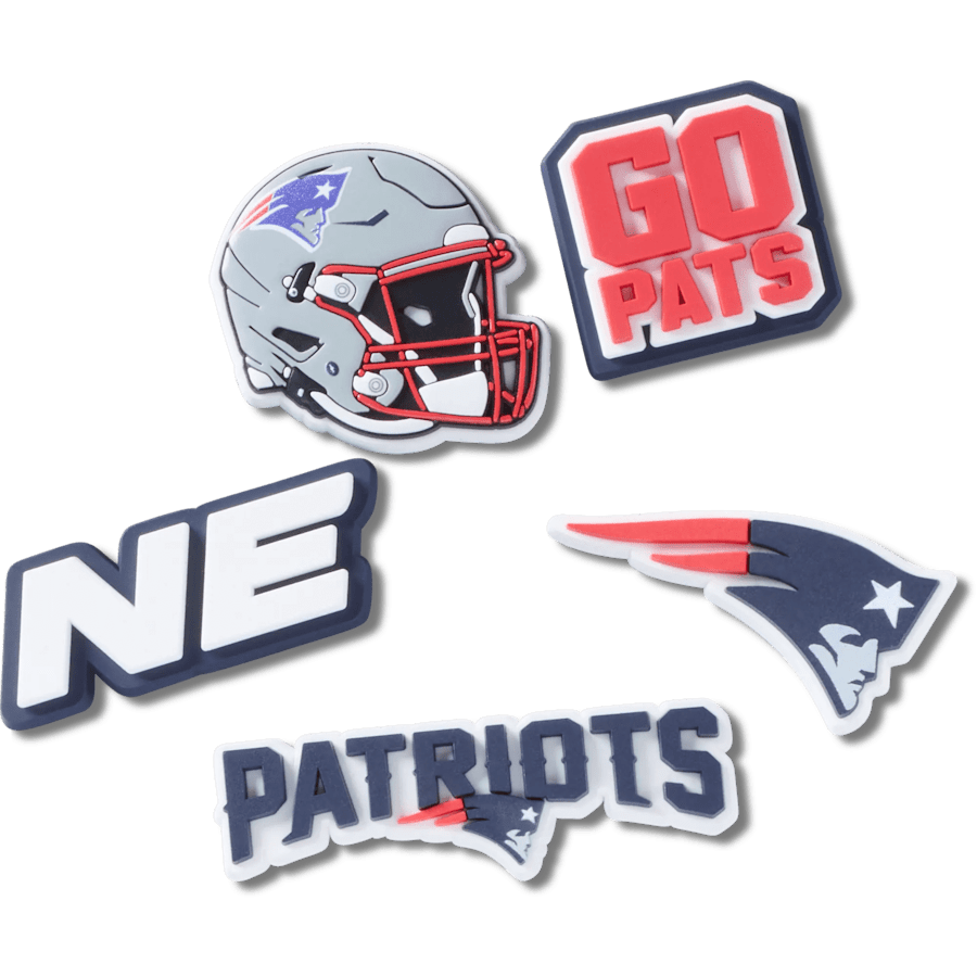 Crocs outlet | NFL New England Patriots 5 Pack Jibbitz Shoe Charm