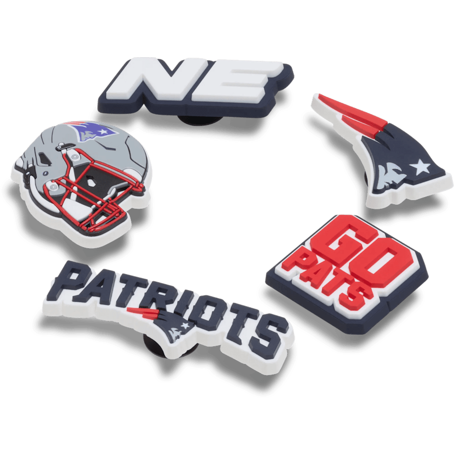Crocs outlet | NFL New England Patriots 5 Pack Jibbitz Shoe Charm