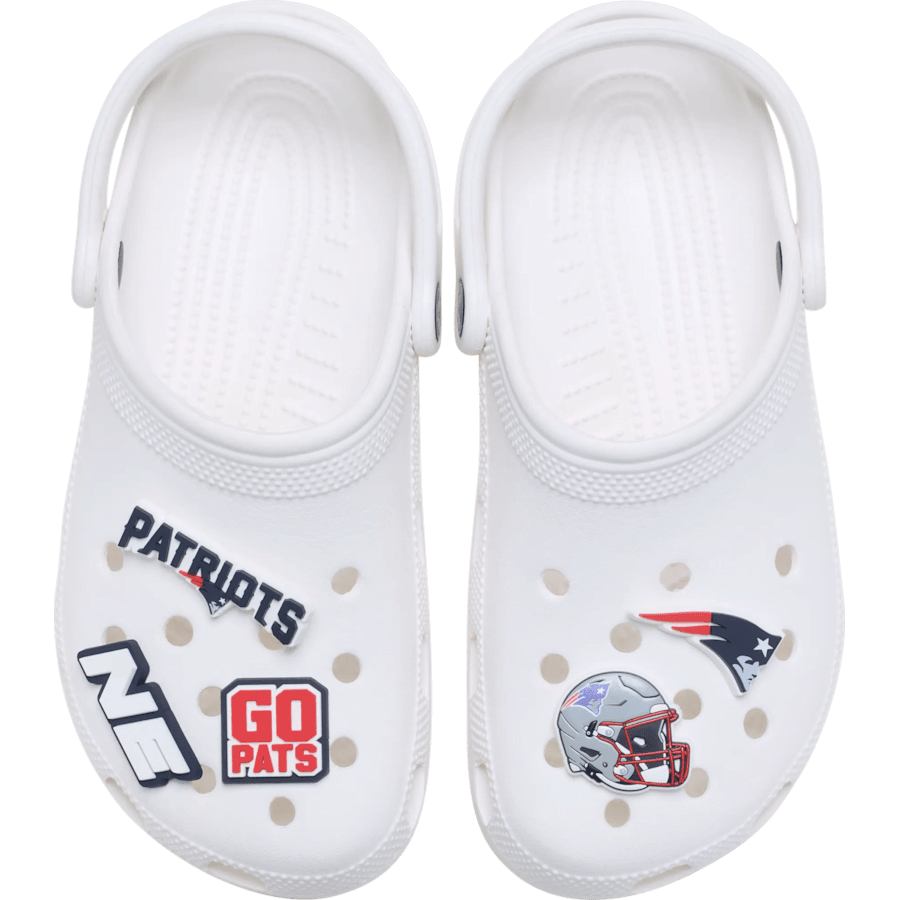 Crocs outlet | NFL New England Patriots 5 Pack Jibbitz Shoe Charm