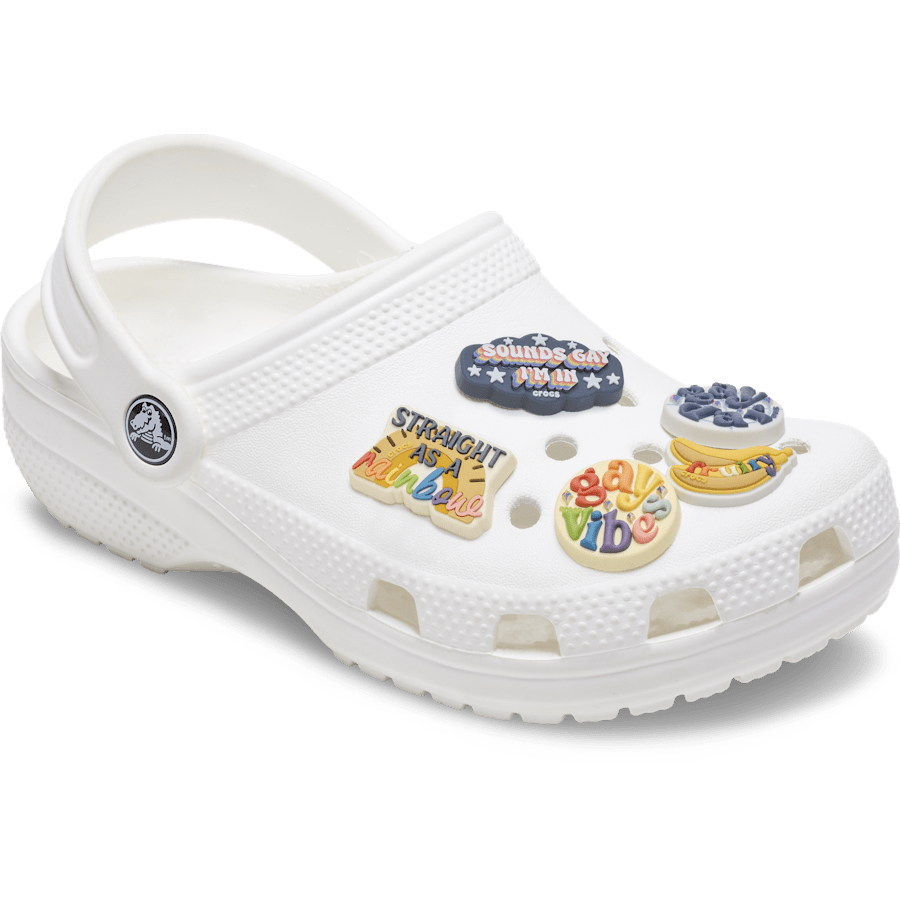 Crocs on sale | Irreverent Pride 5 Pack Jibbitz™ charms
