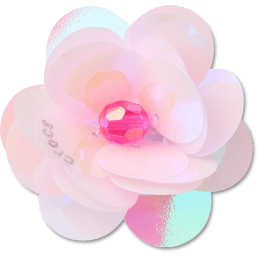 Crocs Discount | Sequin Pink Flower Jibbitz™ charms