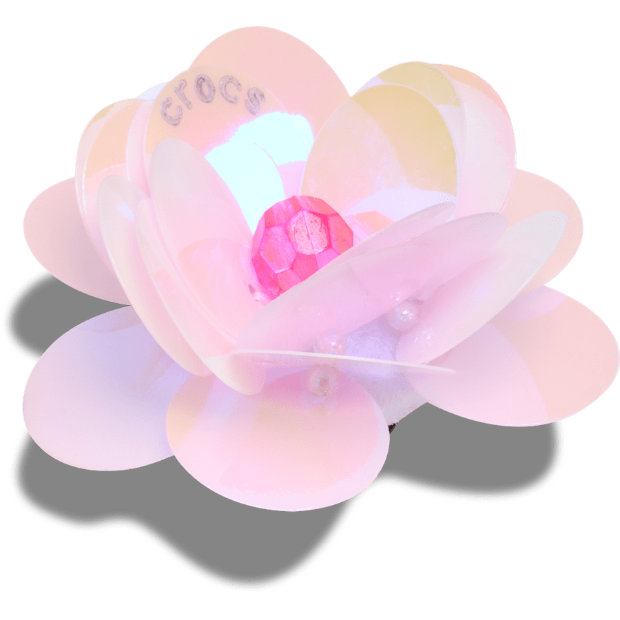 Crocs Discount | Sequin Pink Flower Jibbitz™ charms