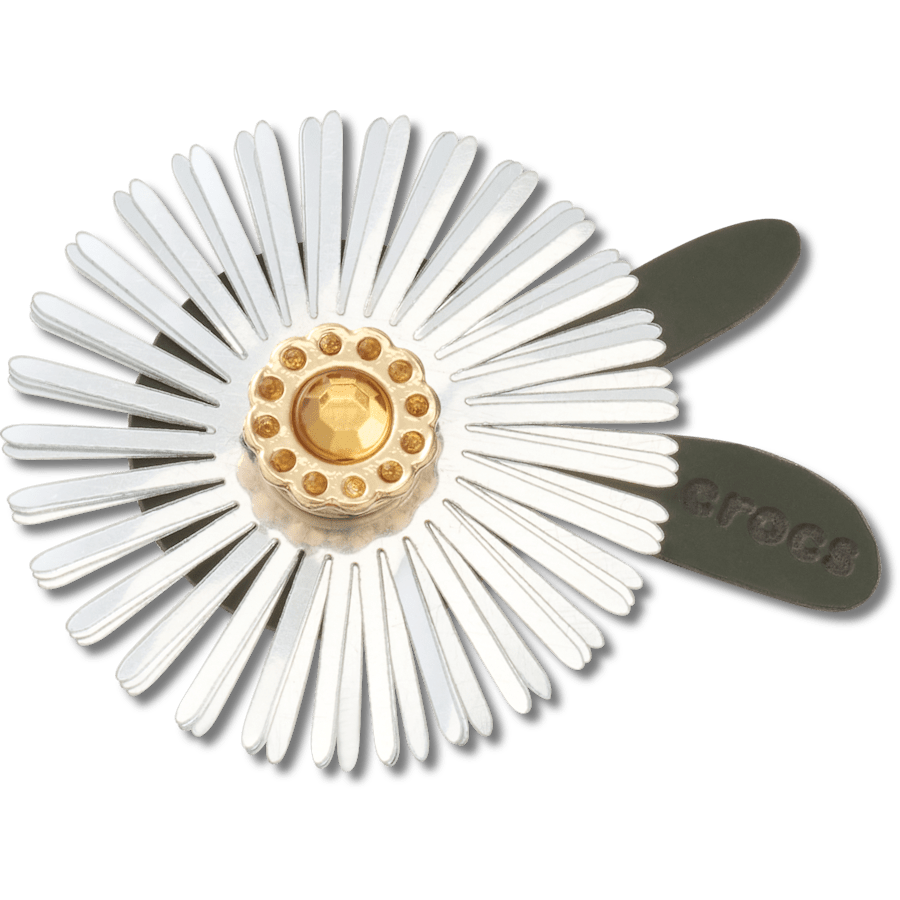 Crocs | Silver Sequin Flower Jibbitz™ charms