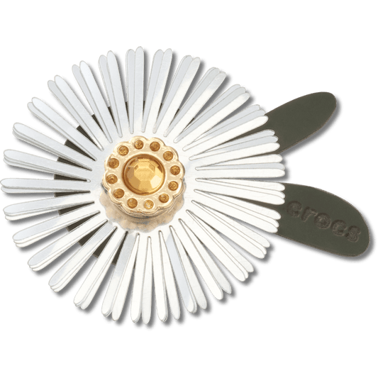 Crocs | Silver Sequin Flower Jibbitz™ charms