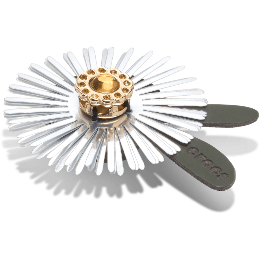 Crocs | Silver Sequin Flower Jibbitz™ charms