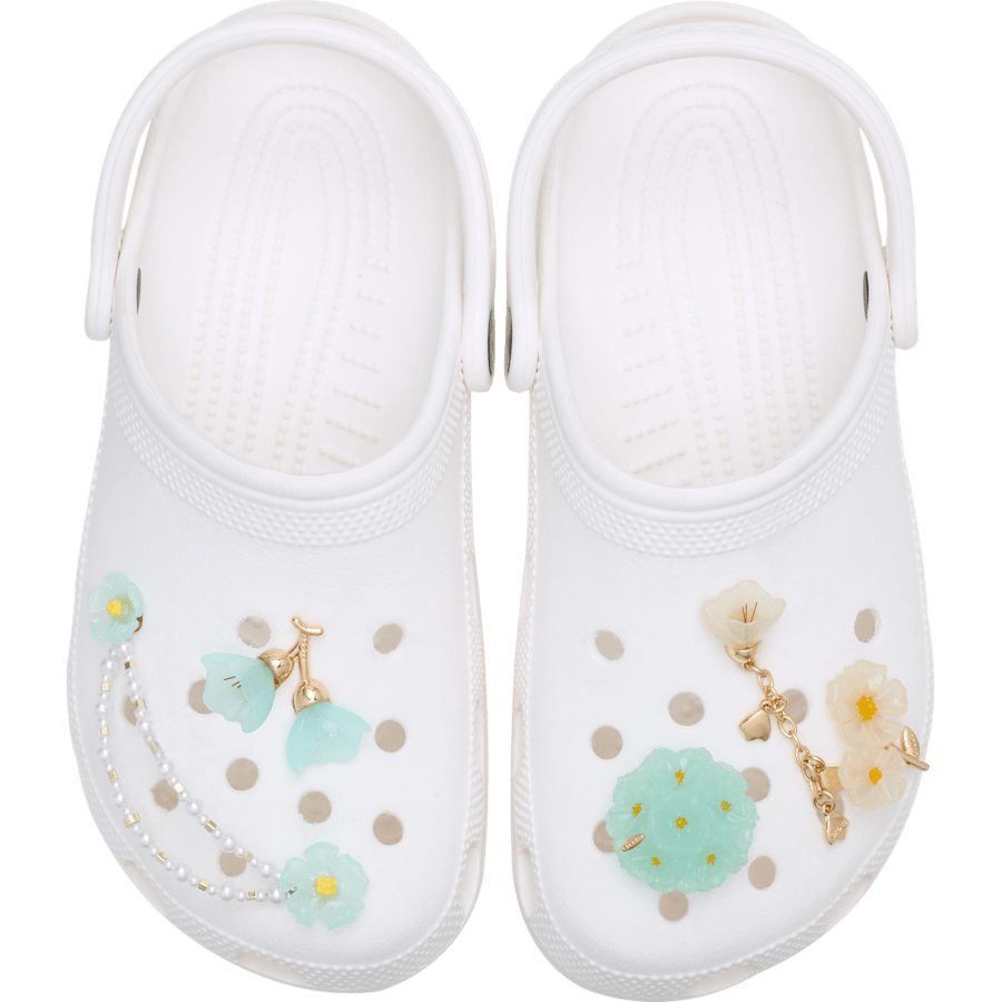 Crocs outlet | Blue Dainty Floral 5 Pack Jibbitz™ charms