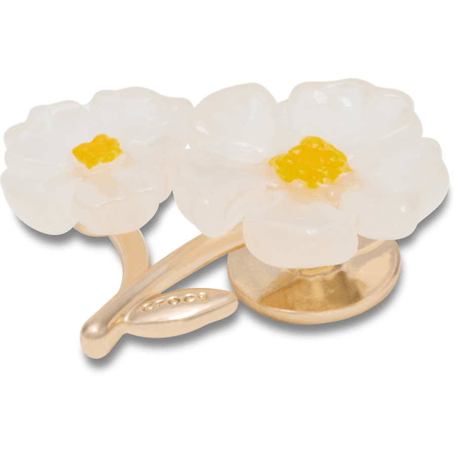 Crocs outlet | White Floral Blossom Jibbitz™ charms