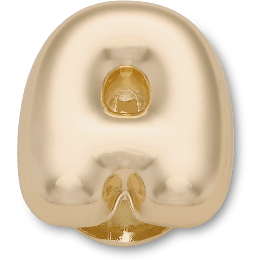 Crocs online | Gold Bubble Letter A Jibbitz™ charms