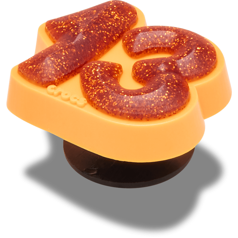 Crocs us | Orange Sparkly Number 13 Jibbitz™ charms