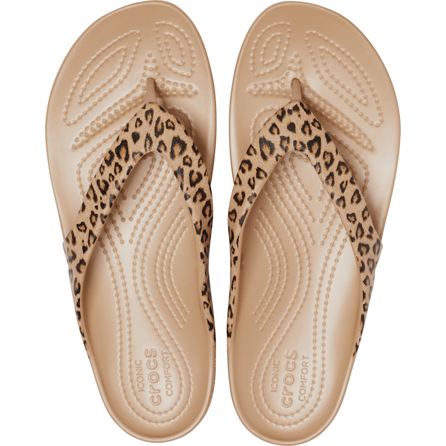 Crocs outlet | Women's Kadee II Leopard Flip