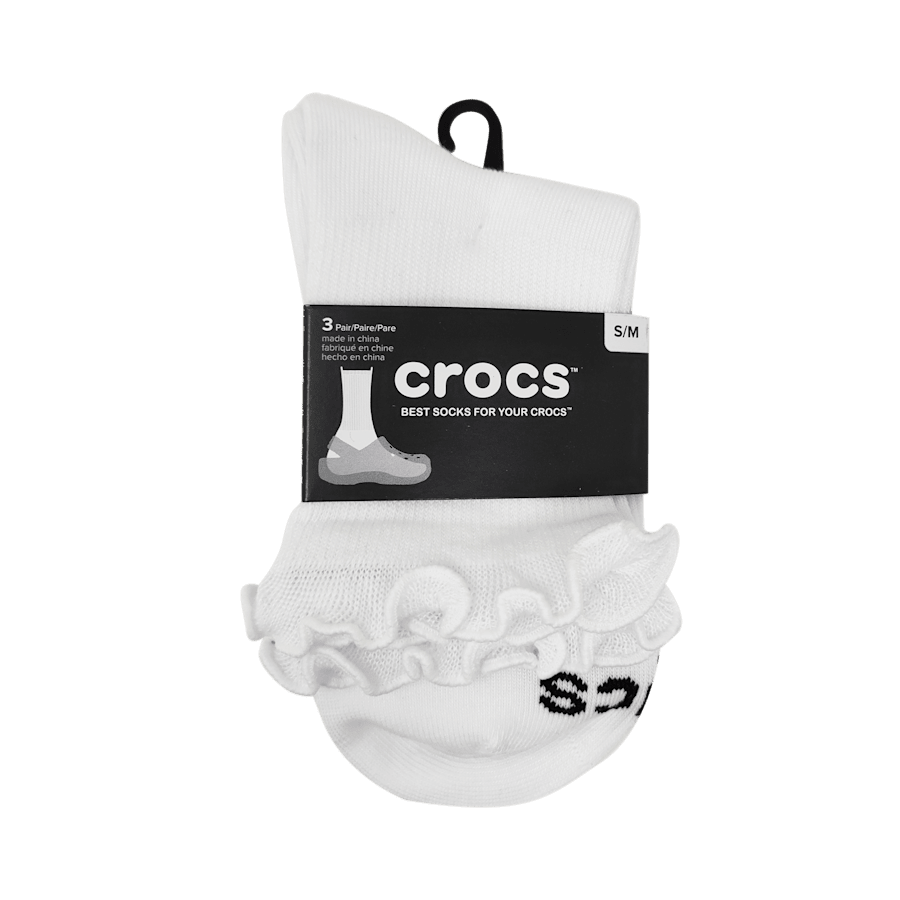 Crocs Discount | CrocsSocks Ruffle Ankle 3 PK