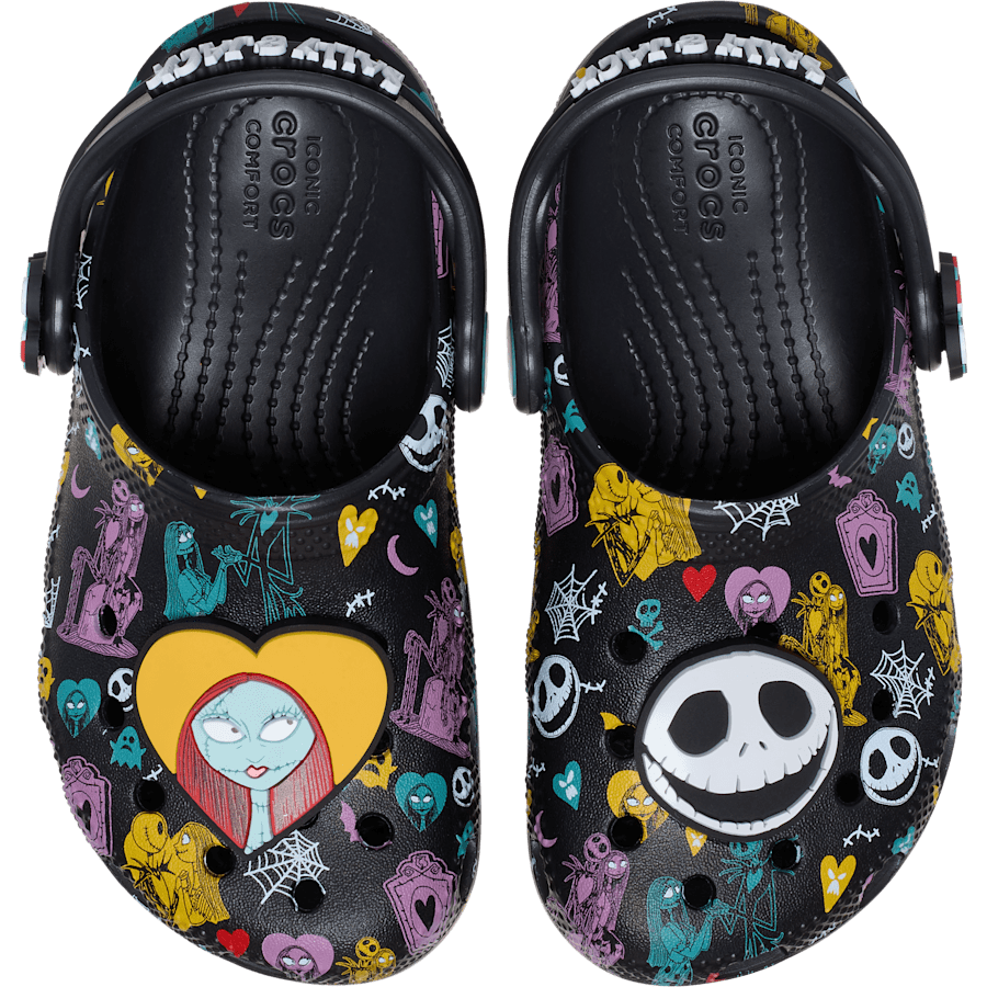 Crocs outlet | Toddlers’ Disney Tim Burton's The Nightmare Before Christmas Jack and Sally Classic Clog