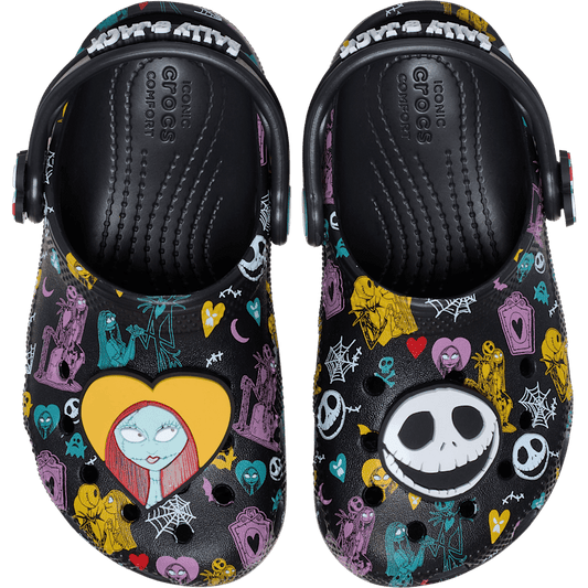 Crocs outlet | Toddlers’ Disney Tim Burton's The Nightmare Before Christmas Jack and Sally Classic Clog