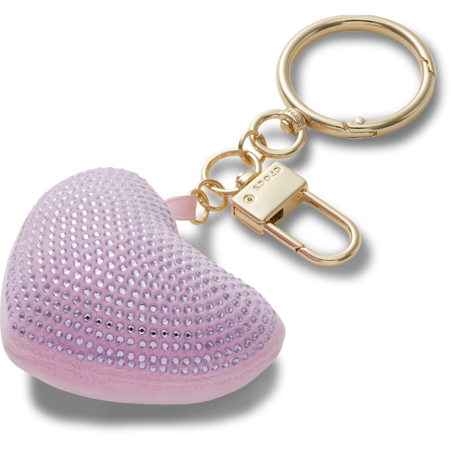 Crocs us | Plush Gem Heart Bag Charm