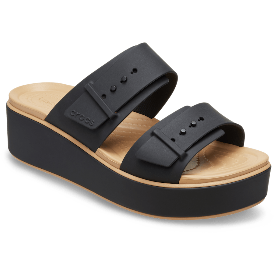 Crocs | Brooklyn Buckle Matte Wrap Low Wedge