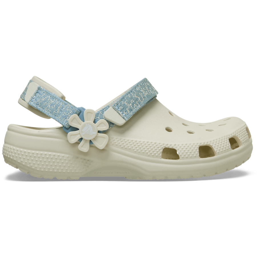 Crocs online | Kids’ Classic Denim Flower Adjustable Backstrap Clog