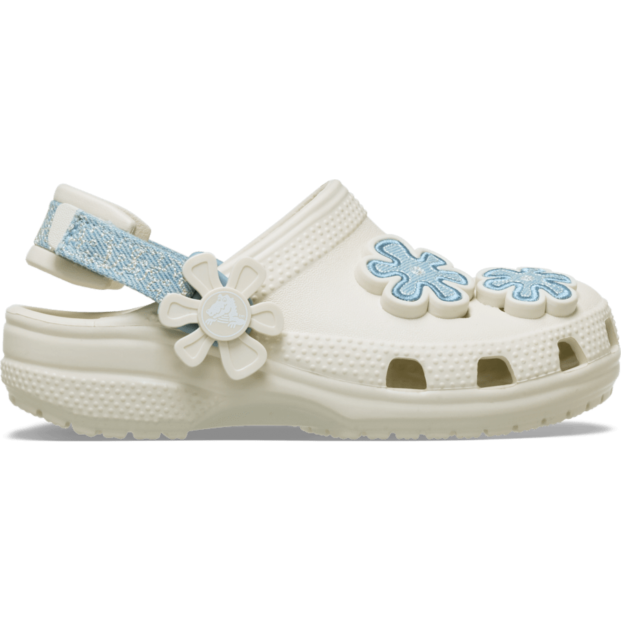 Crocs us | Toddler Classic Denim Flower Adjustable Backstrap Clog