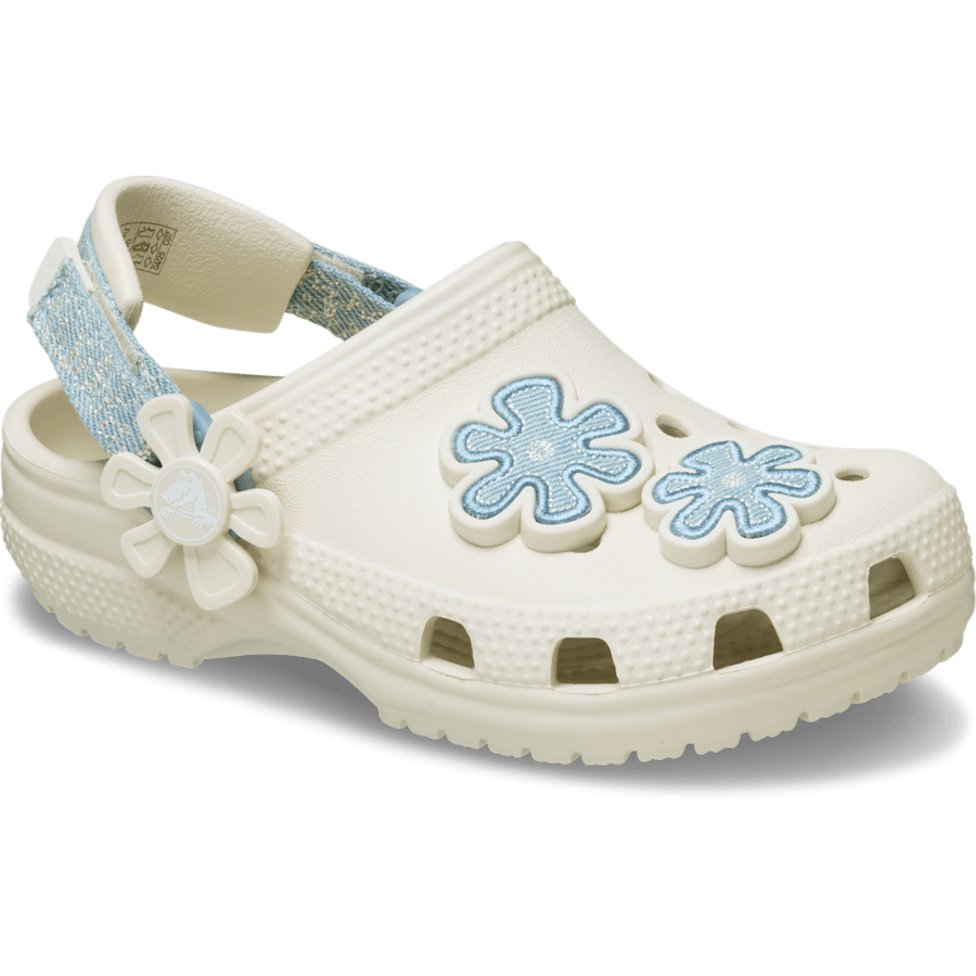 Crocs us | Toddler Classic Denim Flower Adjustable Backstrap Clog