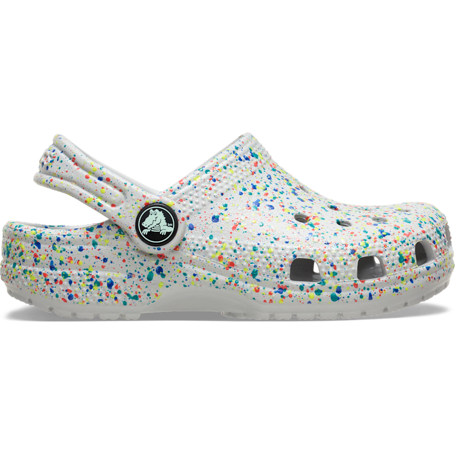 Crocs Discount | Toddler Classic Glow Paint Splatter Clog