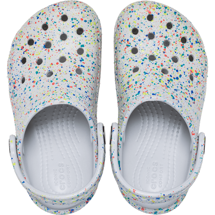 Crocs Discount | Toddler Classic Glow Paint Splatter Clog