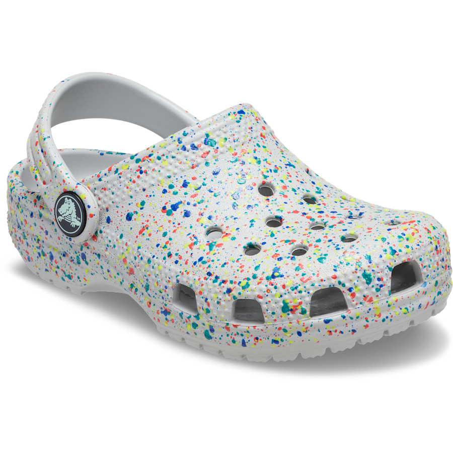 Crocs Discount | Toddler Classic Glow Paint Splatter Clog