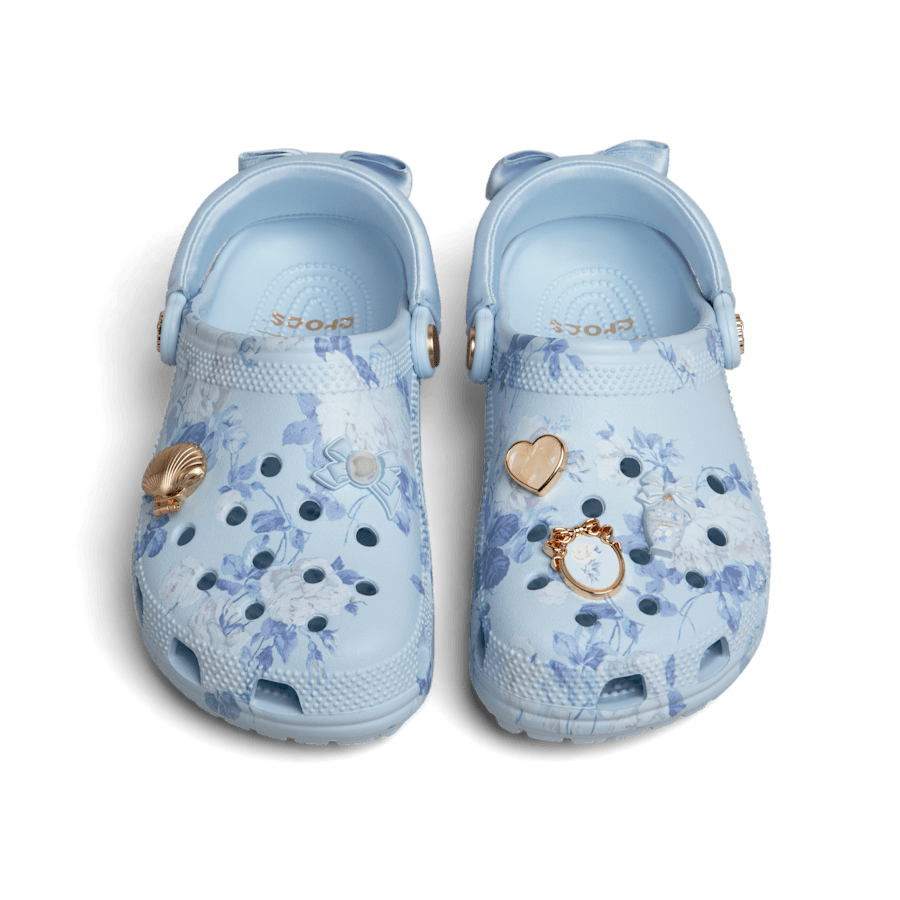 Crocs on sale | LoveShackFancy Blue Classic Clog