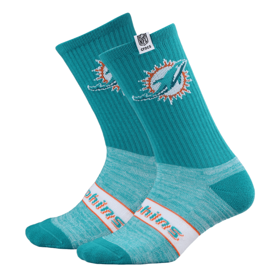 Crocs Discount | NFL Miami Dolphins Crocs Socks
