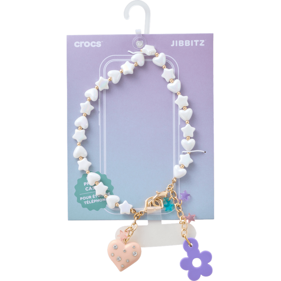 Crocs Discount | Beaded Heart Flower Phone Wristlet